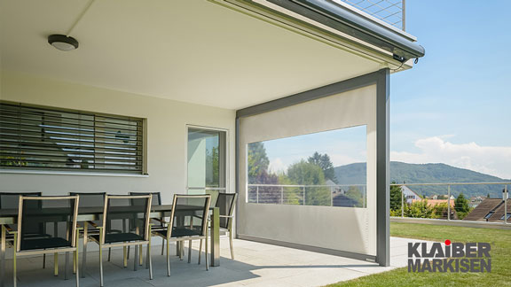 Fassadenmarkise VENTOSOL-CRISTAL VC5300 | KLAIBER Sonnen- u. Wetterschutztechnik GmbH