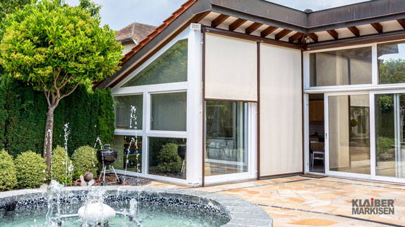 Fassadenmarkise VERTICAL-LIGHT VS4300-R/ -E | KLAIBER Sonnen- u. Wetterschutztechnik GmbH